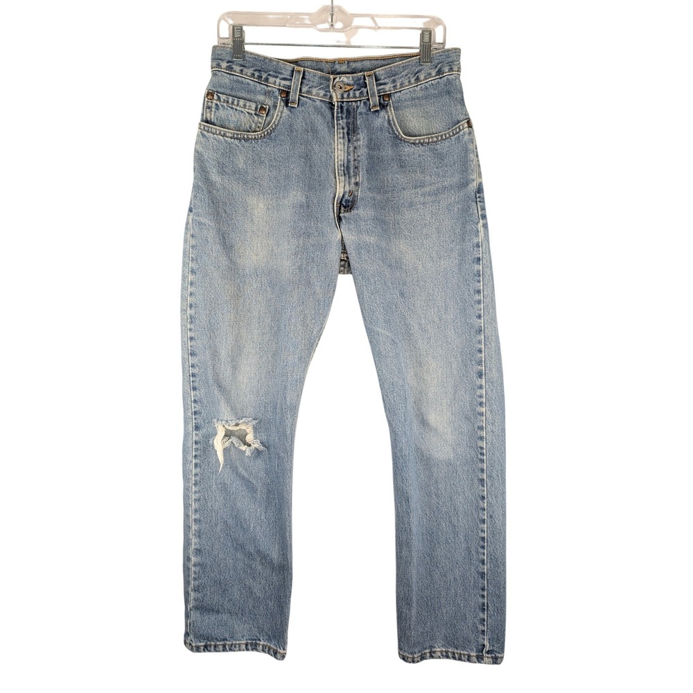 Vintage Levi's 559‎ Relaxed Fit Jeans Mens 31x30 Blue Made in USA Distressed